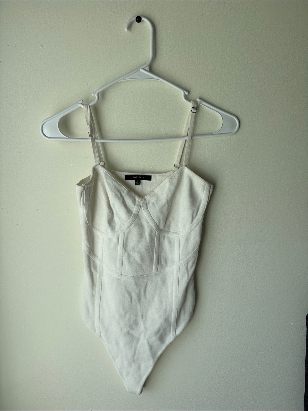 Love Tree White Bustier Bodysuit